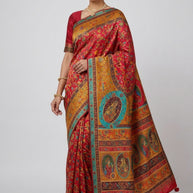 Cultural Jacquard Silk Saree With Blouse Piece | WSO-SUPREME