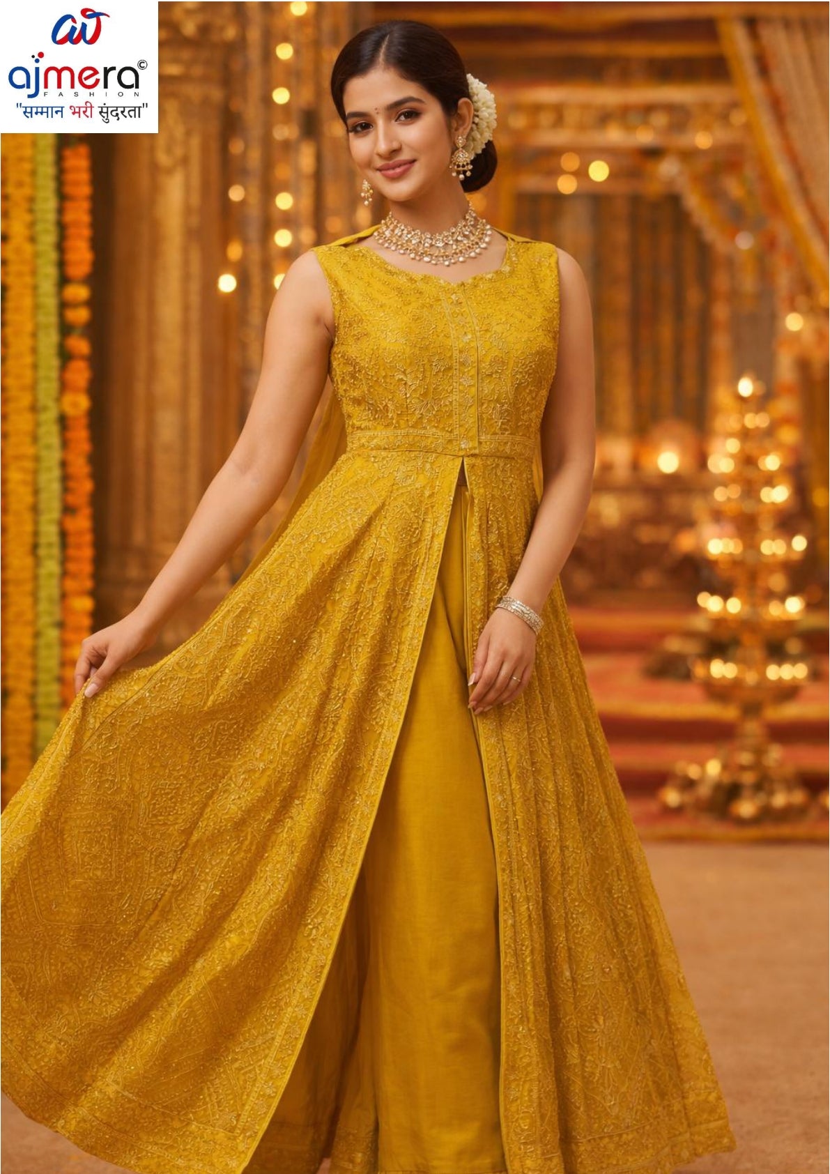 Designer Georgette Gown for Women | JNX-SIMAR18