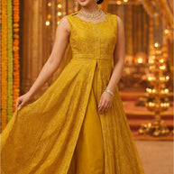 Designer Georgette Gown for Women | JNX-SIMAR18