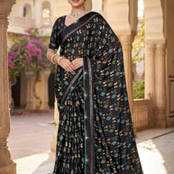Premium Printed Saree with Matching Blouse Piece for Ethnic Elegance | SSR-MEDONA