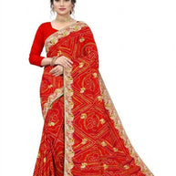 Designer Printed Saree with Blouse Piece for Special Occasions | TD-HASTKALA