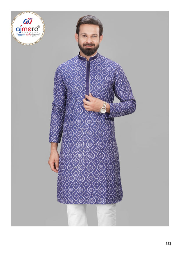 Premium Men's Kurta & Pajama for Wedding & Festive Wear | SNA-MKP12054