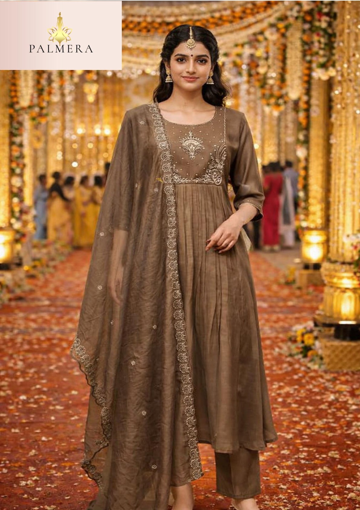 Elegant Designer Palmera Kurti Set for Women | MIK-342B