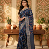 Adhira Viscose Saree with Blouse for Premium Ethnic Occasion Wear | ALL-ADHIRA-221