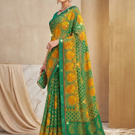 Trendy Printed Saree with Blouse Piece for Women’s Ethnic Wardrobe | PRM-BREZZA