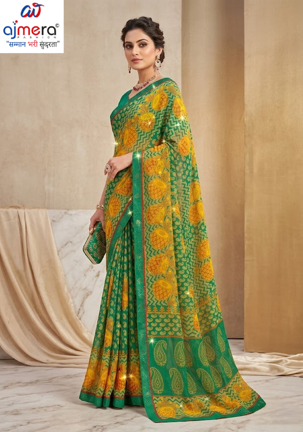 Trendy Printed Saree with Blouse Piece for Women’s Ethnic Wardrobe | PRM-BREZZA