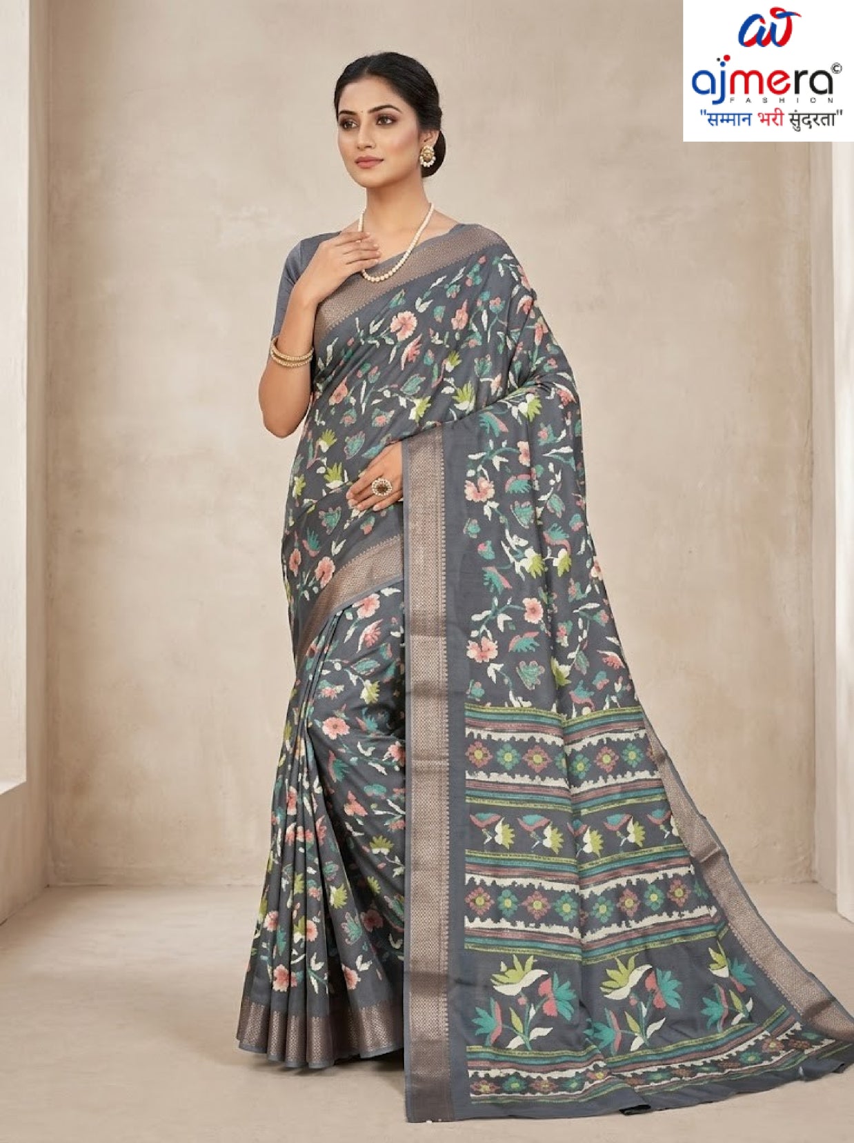 Trendy Printed Saree with Blouse Piece for Women’s Ethnic Wardrobe | RDD-VARSHINI VOL-09