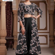 Elegant Georgette Designer Party Wear Gown for Women | KTX-5841