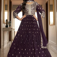 Designer Georgette Gown for Women | JNX-SANIYA-XL