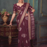 Silk Handloom Silk Saree with Blouse for Premium Ethnic and Traditional Wear | ALL-HOLLAND SILK-107