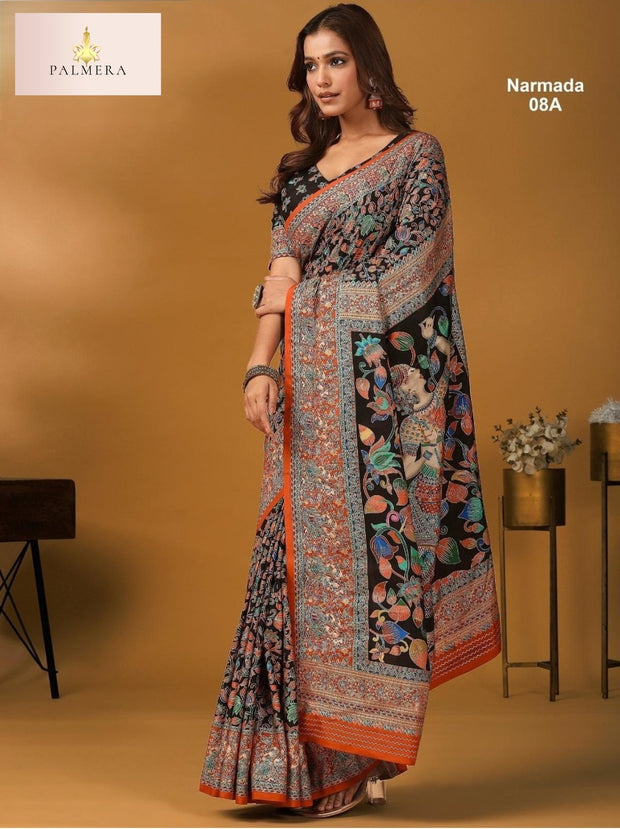 Palmera Saree Manufacturer and Palmera Saree Supplier | ALL-NARMADA-08