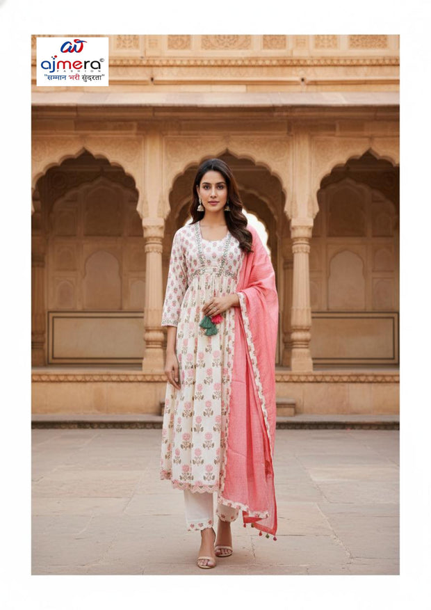 Designer Premium Kurti Pant Dupatta Set for Women | DKF-DG-515