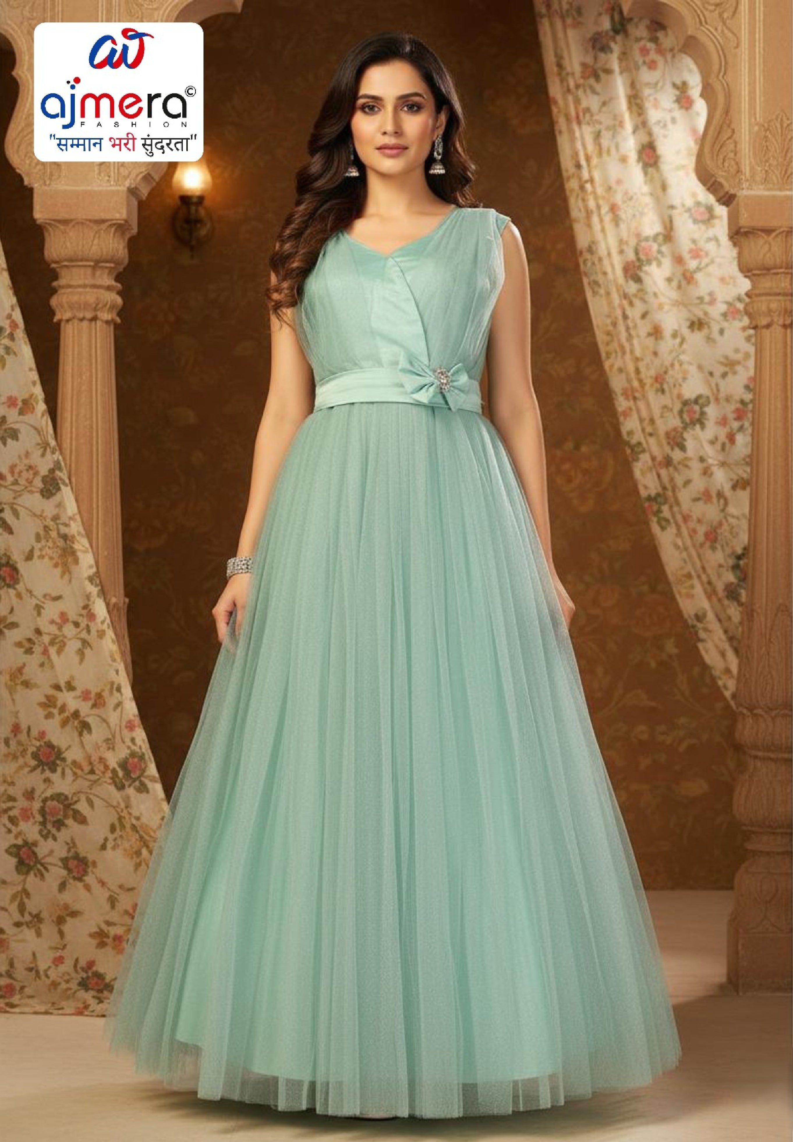 Elegant Designer Party Wear Gown for Women | MOE-3268-L