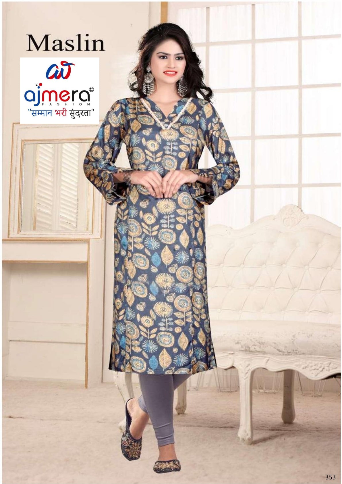 Designer Maslin Kurti for Women | SMY-MASLIN KURTI