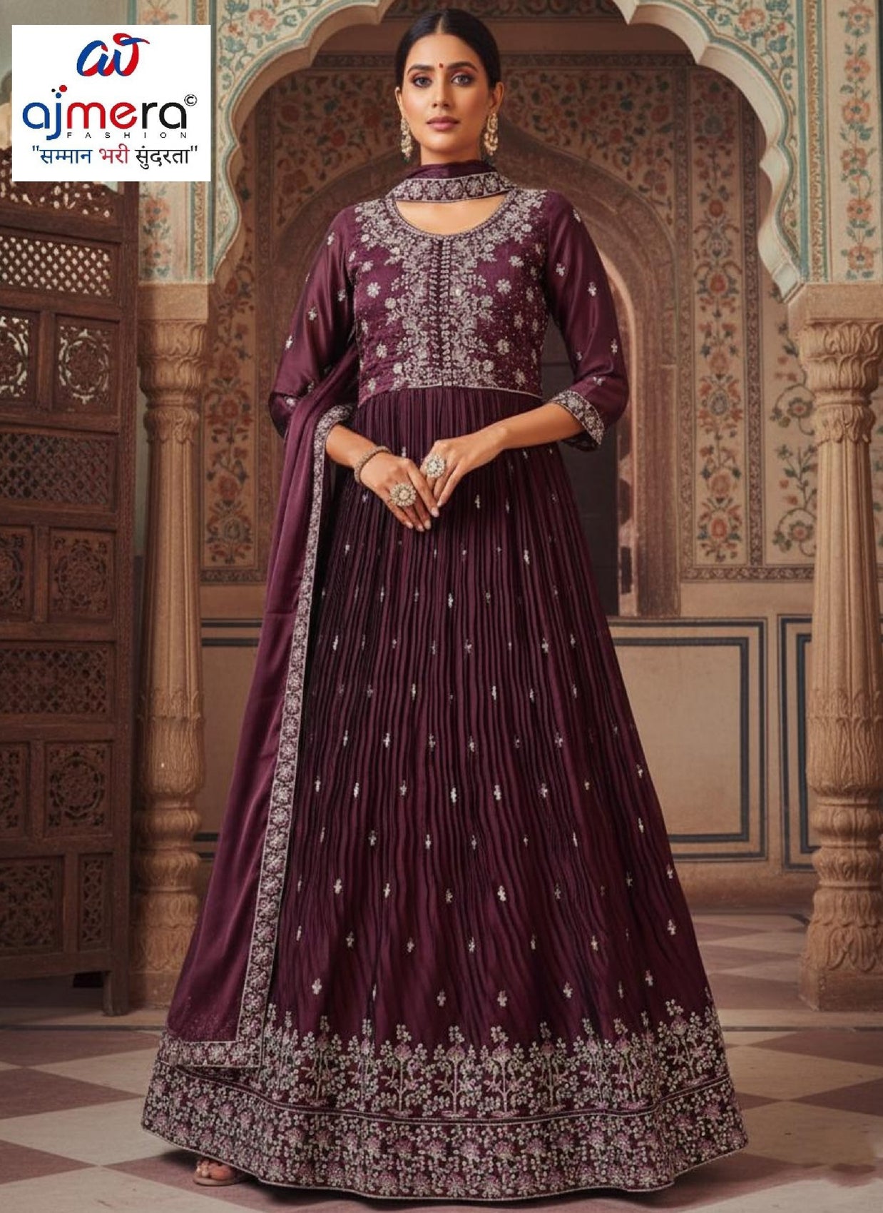 Designer Rangoli Gown for Women | KTX-6118-XL