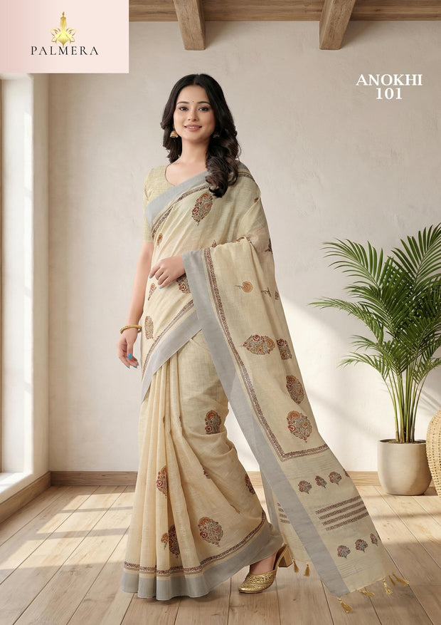Anokhi Cotton Silk Saree with Blouse for Premium Ethnic Fashion | ALL-ANOKHI VOL-01