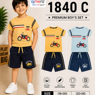 Kids T-Shirt Half Pant Wholesale in Surat | GEE-1840-22X26