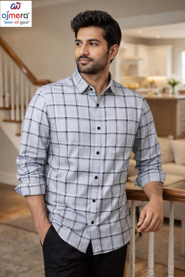 Mens Shirt Manufacturer India for Bulk Orders | MRS-LAFER CHEX