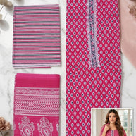 Premium Designer Unstitched Suit Set | NCY-COTTON SOMAYA