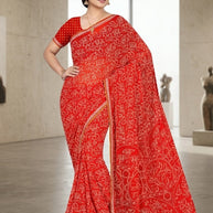 Elegant Printed Saree with Designer Blouse Piece for Festive Wear  | VER-HEERA-46508