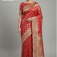 Rich Jacquard Silk Saree with Blouse Piece for Sophisticated Ethnic Style | SBV-SS-5-2290