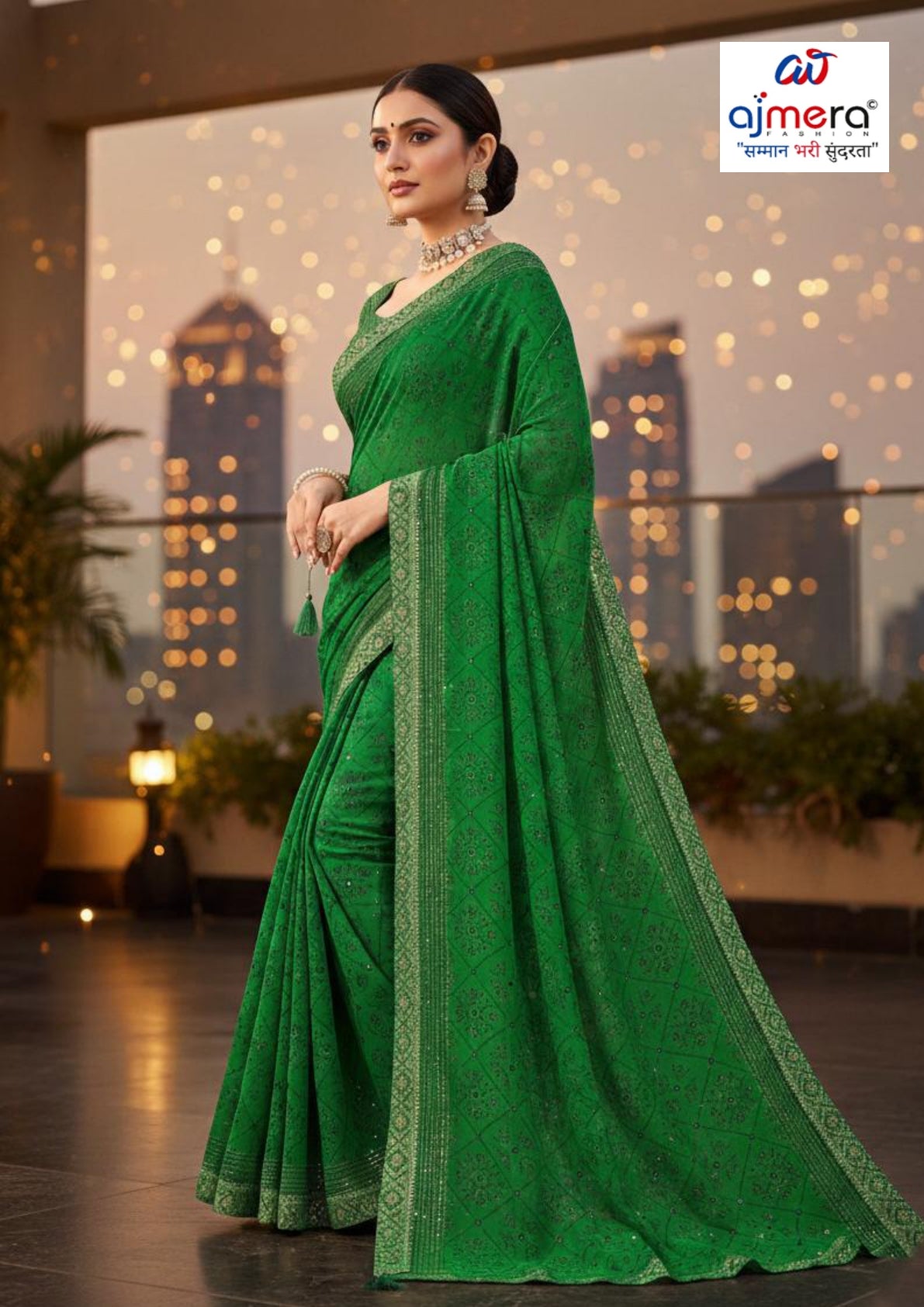 Exclusive Printed Saree with Blouse Piece for Elegant Ethnic Look  | RDD-KALPANA