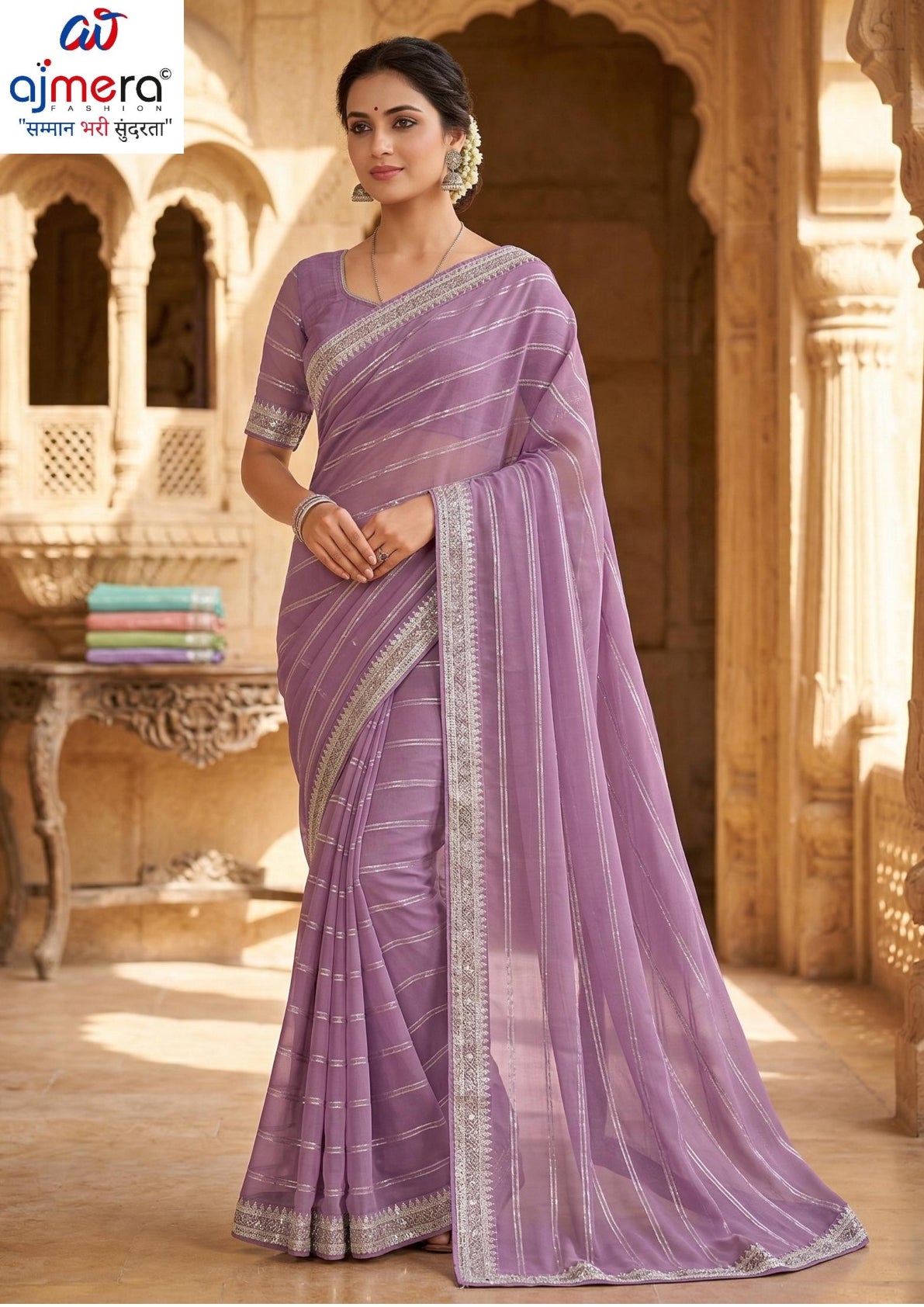 Elegant Printed Saree with Designer Blouse Piece for Festive Wear #2 | WLN-SILVER TOUCH-792