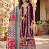Premium Fox Designer Unstitched Suit | PCH-COCONUT