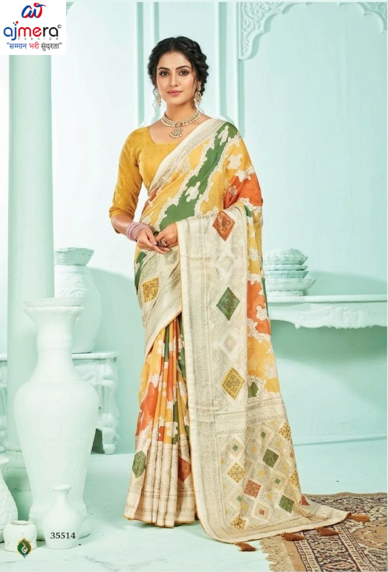 Stylish Printed Saree with Blouse Piece for Traditional Celebrations  | RDD-NIDHIVAN