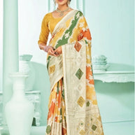 Stylish Printed Saree with Blouse Piece for Traditional Celebrations  | RDD-NIDHIVAN