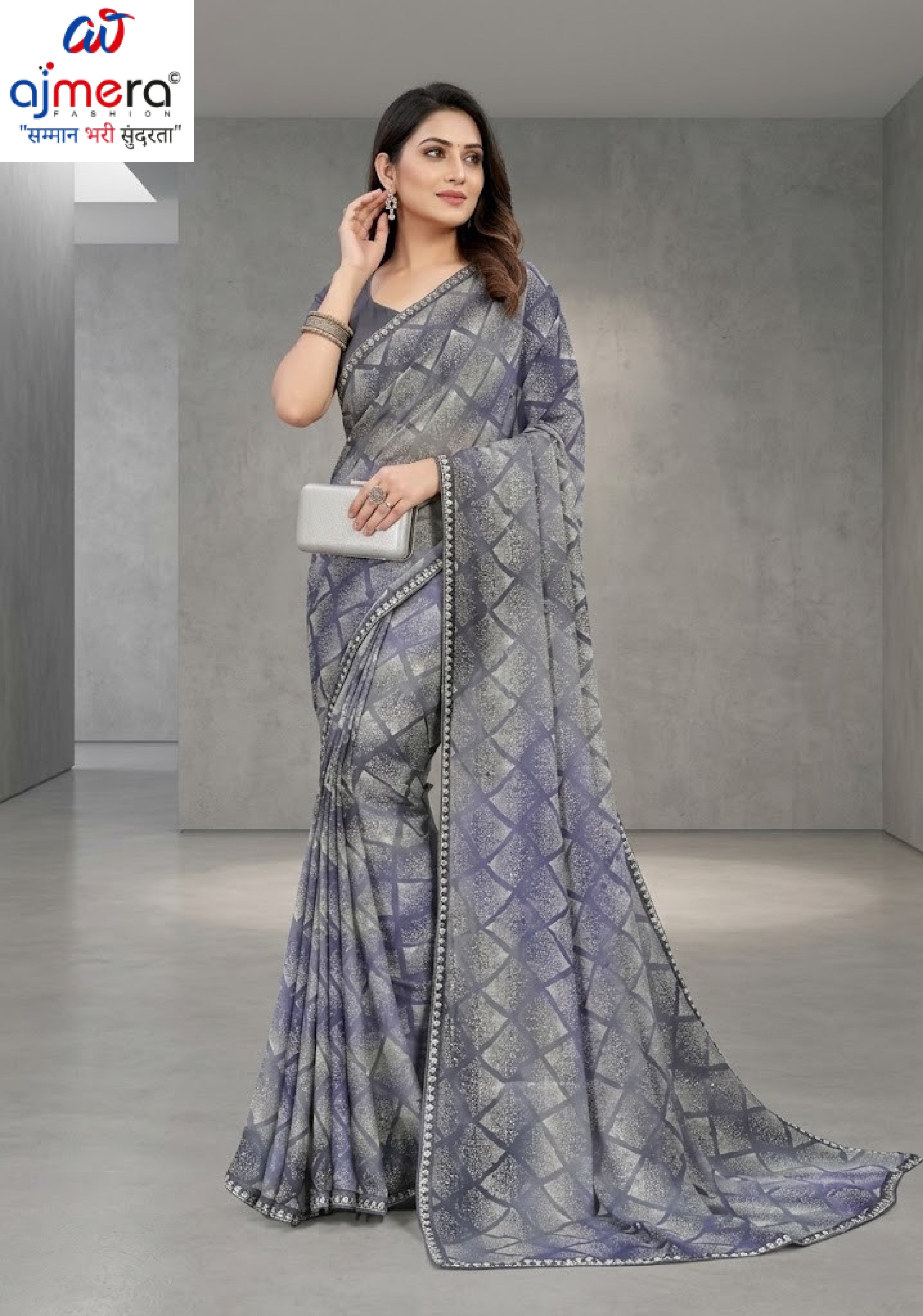 Chic Printed Saree with Blouse Piece for Sophisticated Ethnic Style | RDD-ANKITA