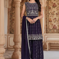 Elegant Georgette Designer Party Wear Gown for Women | KTX-034101