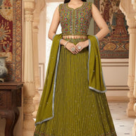 Elegant Georgette Designer Party Wear Gown for Women | SHP-1301 GOWN