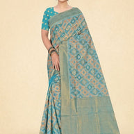 Stylish Jacquard Silk Saree with Blouse Piece for Festive Collection | TUL-CHANDRAMUKHI COTTON VOL-01