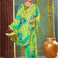 Beautiful Printed Saree with Blouse Piece for Cultural Celebrations | PRM-ANGOORI