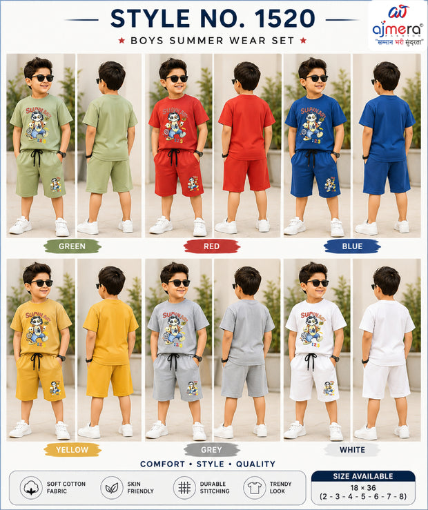 Wholesale Boys Tensil Co-Ord Set | VMF-1520