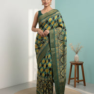 Ajrak Pratha Dolla Viscose Saree with Blouse for Premium Ethnic Fashion Wear | ALL-AJRAK PRATHA-818