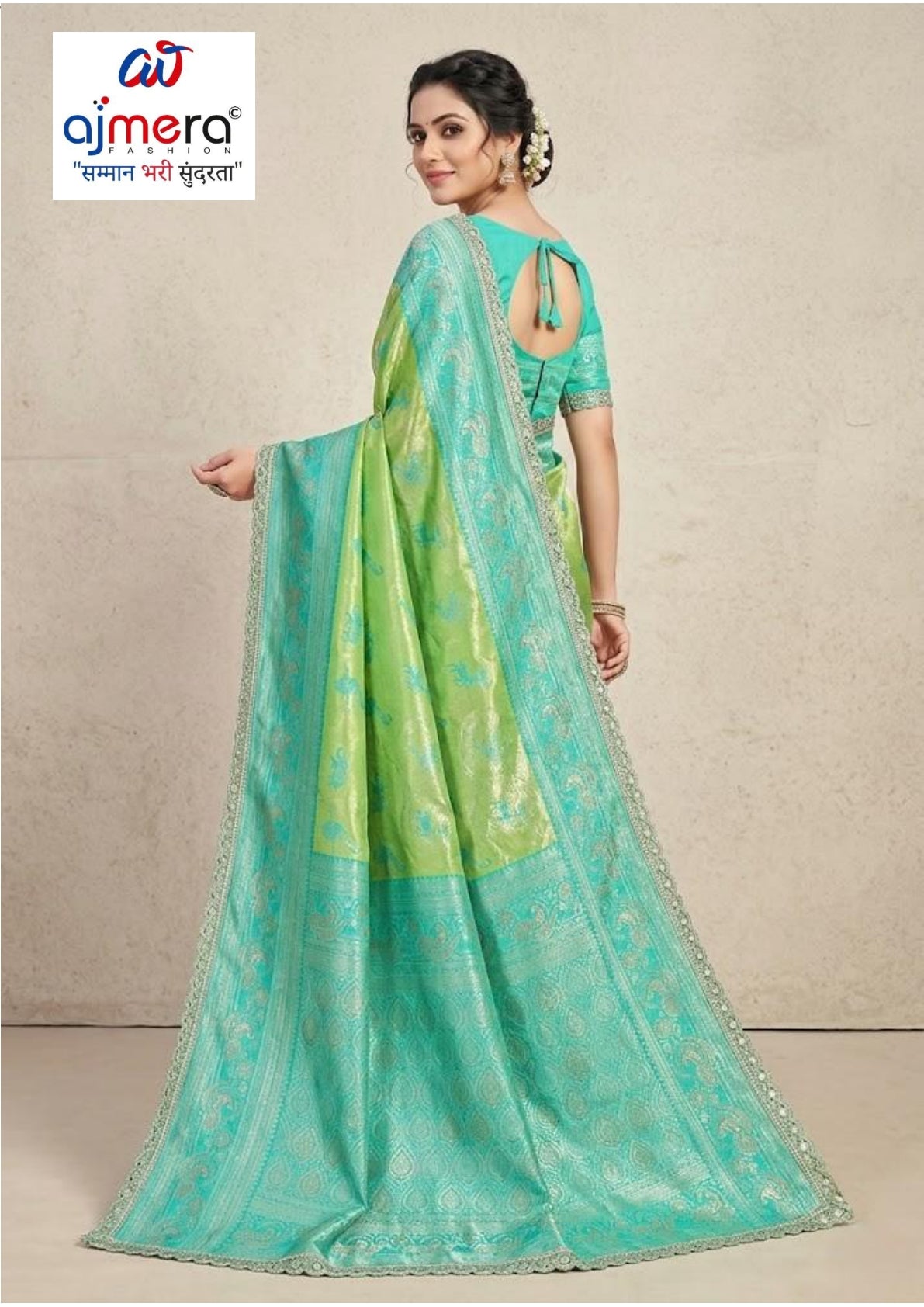 Rich Jacquard Silk Saree with Blouse Piece for Sophisticated Ethnic Style | RAL-CHANDERI