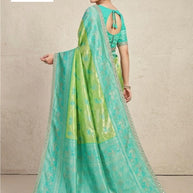 Rich Jacquard Silk Saree with Blouse Piece for Sophisticated Ethnic Style | RAL-CHANDERI
