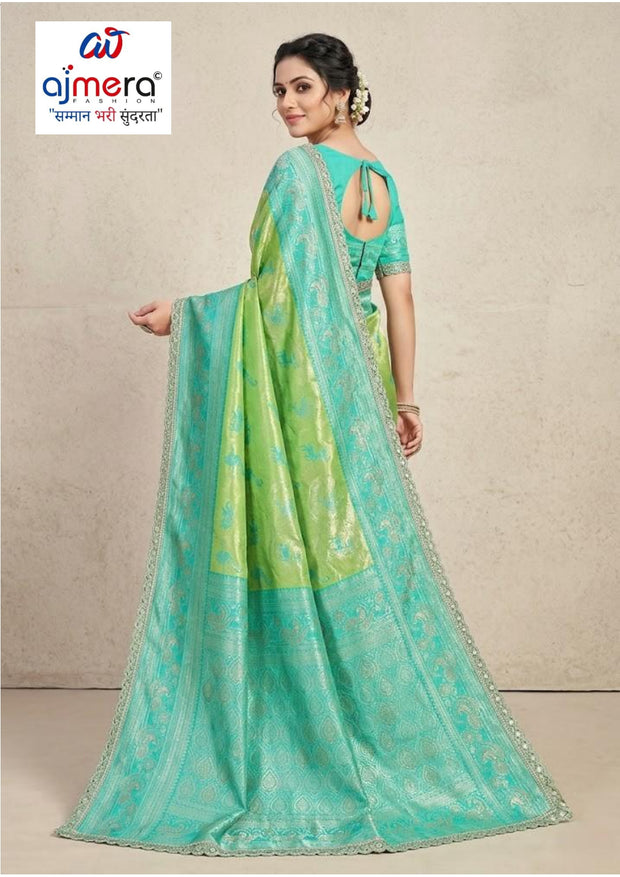 Rich Jacquard Silk Saree with Blouse Piece for Sophisticated Ethnic Style | RAL-CHANDERI