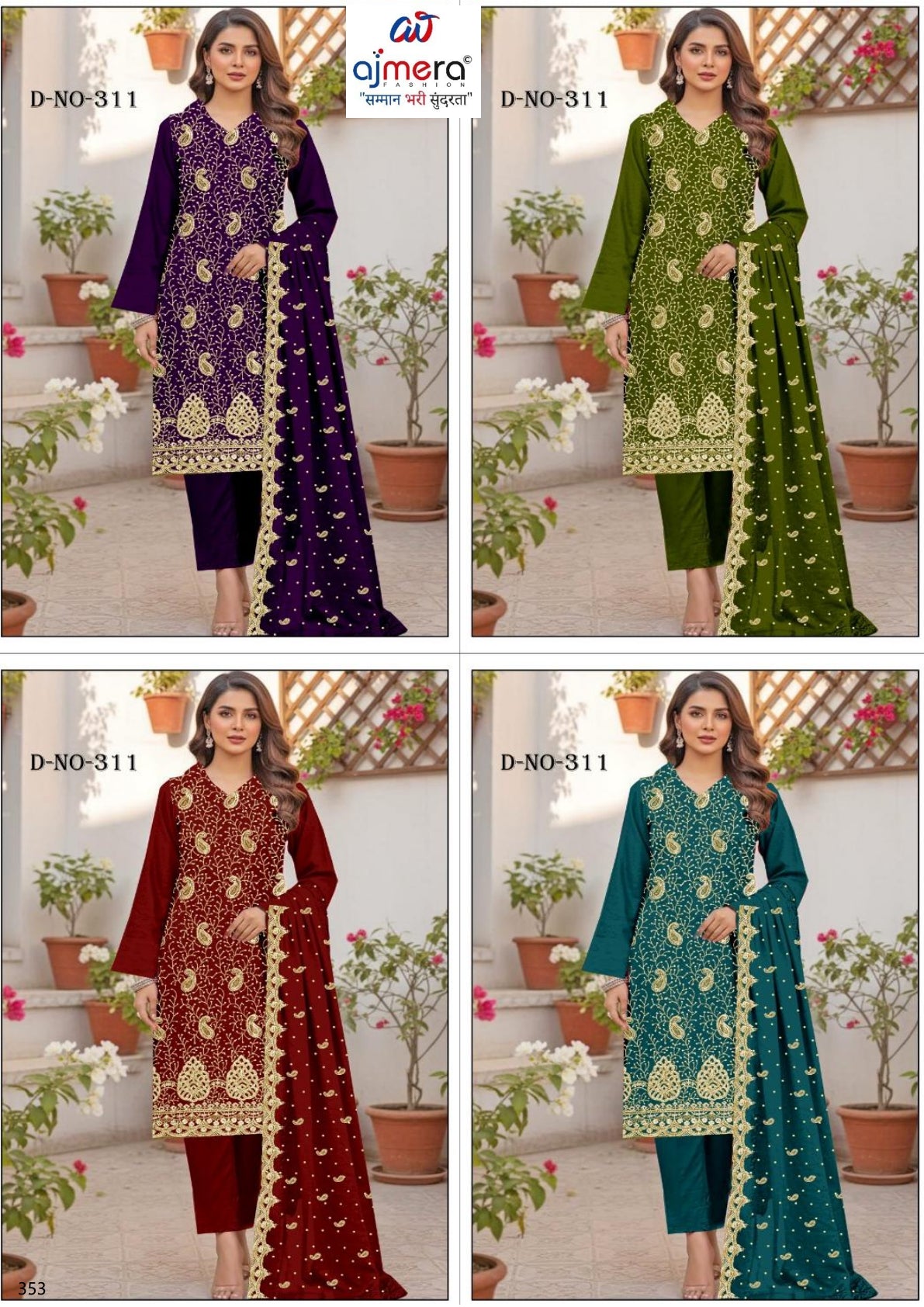 Premium Crunchy Unstitched Suit Set | YF-ALEXA