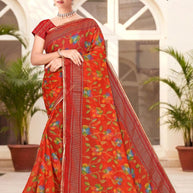 Elegant Printed Saree with Designer Blouse Piece for Festive Wear  | SNR-PREMA