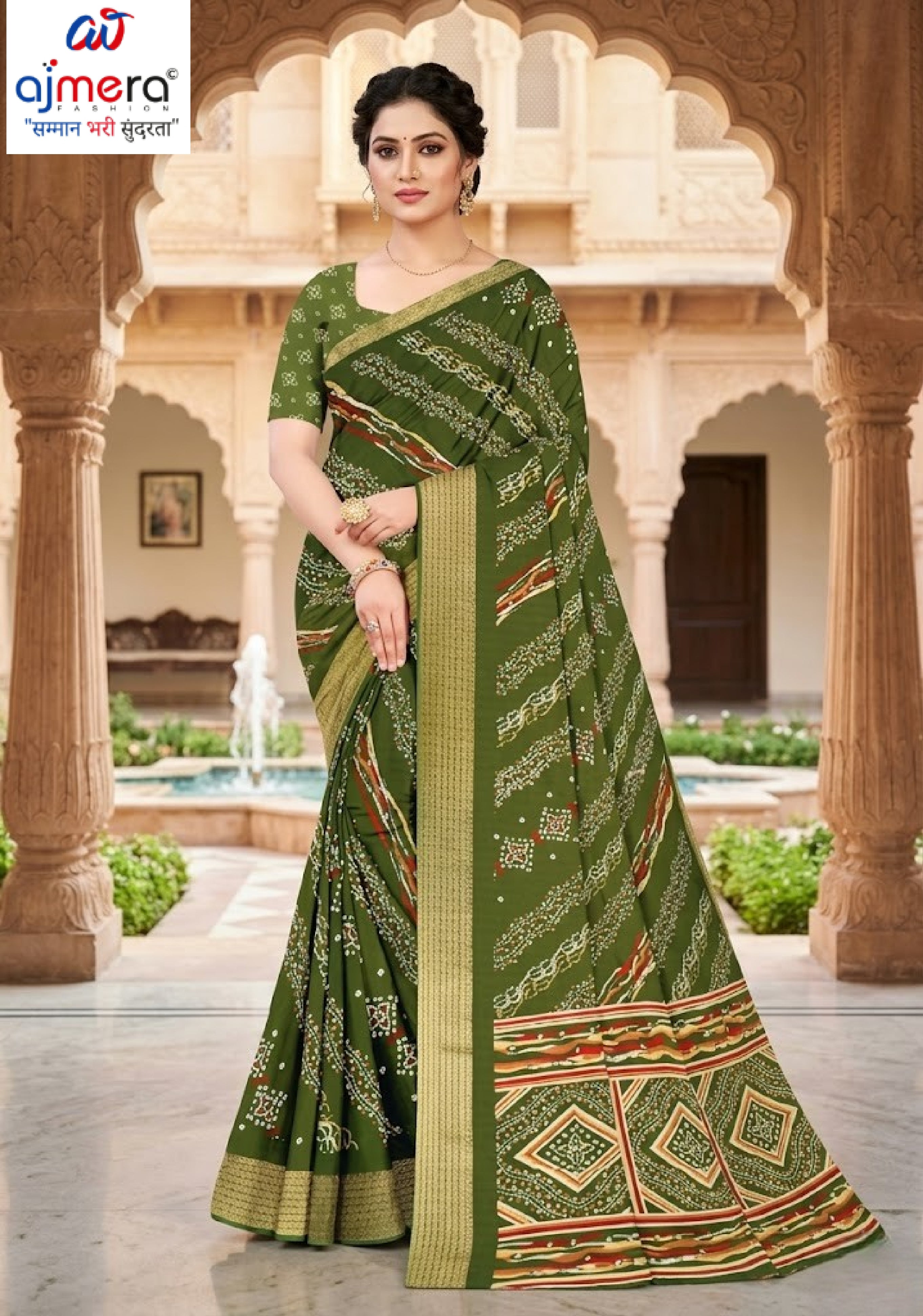 Trendy Printed Saree with Blouse Piece for Women’s Ethnic Wardrobe | GLC-KANCHI SILK
