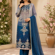 Premium Designer Unstitched Suit Set | AAR-RAS MALAI