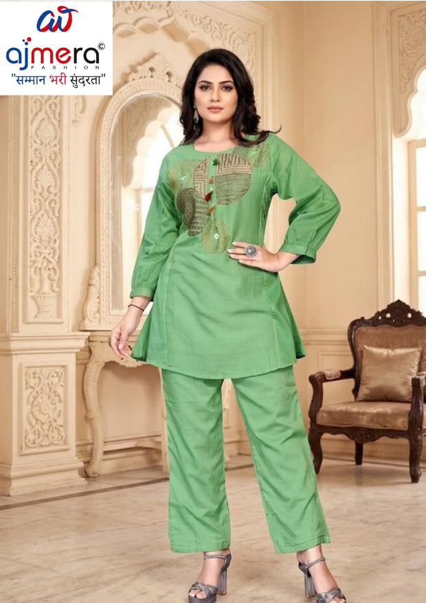 Designer Contemporary Co-Ord Kurti Set for Women | SMY-ALORA