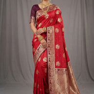 Elite Jacquard Silk Saree With Blouse Piece | VML-AARAM