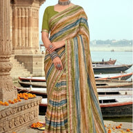 Graceful Printed Saree with Blouse Piece for Modern Ethnic Fashion | PRM-NEW FASHION