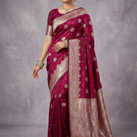 Silken Jacquard Silk Saree With Blouse Piece | VML-LOOM LIGHT