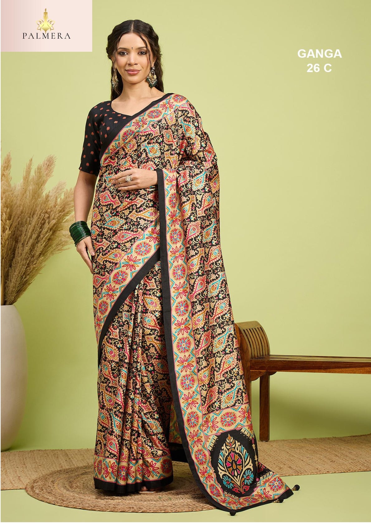 Ganga Silk Saree with Blouse for Premium Ethnic and Designer Wear | ALL-GANGA-26