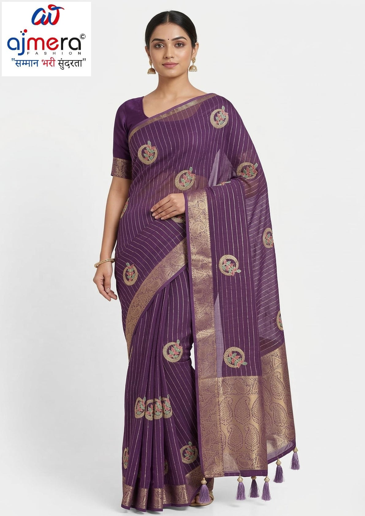 Fashionable Printed Saree with Blouse Piece for Festive Collection  | WLN-BLINKIT-717